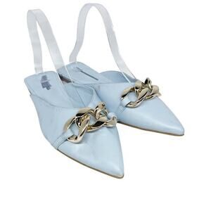 Open‎ Edit Women's Kristina Pointed Toe Mule Blue Skyride Size 7.5 M